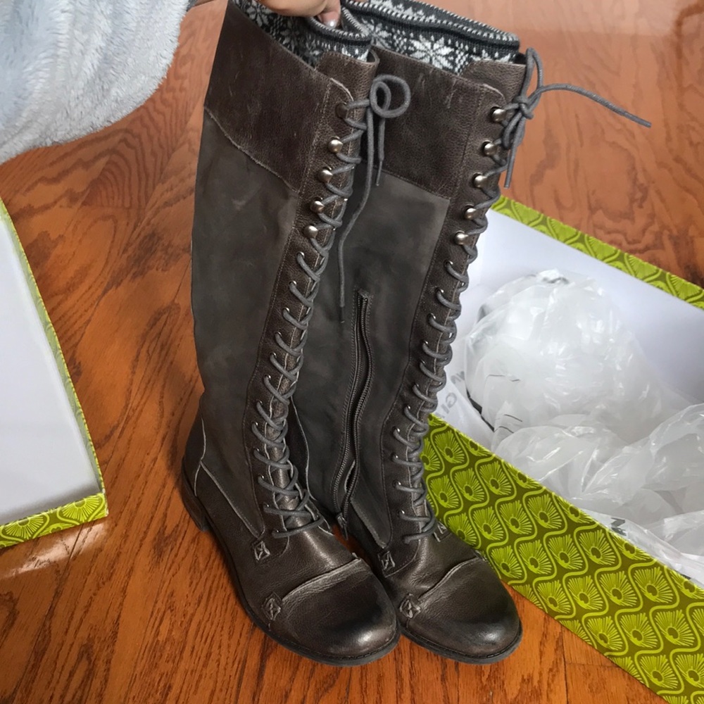 y2k Moto Combst High Boots